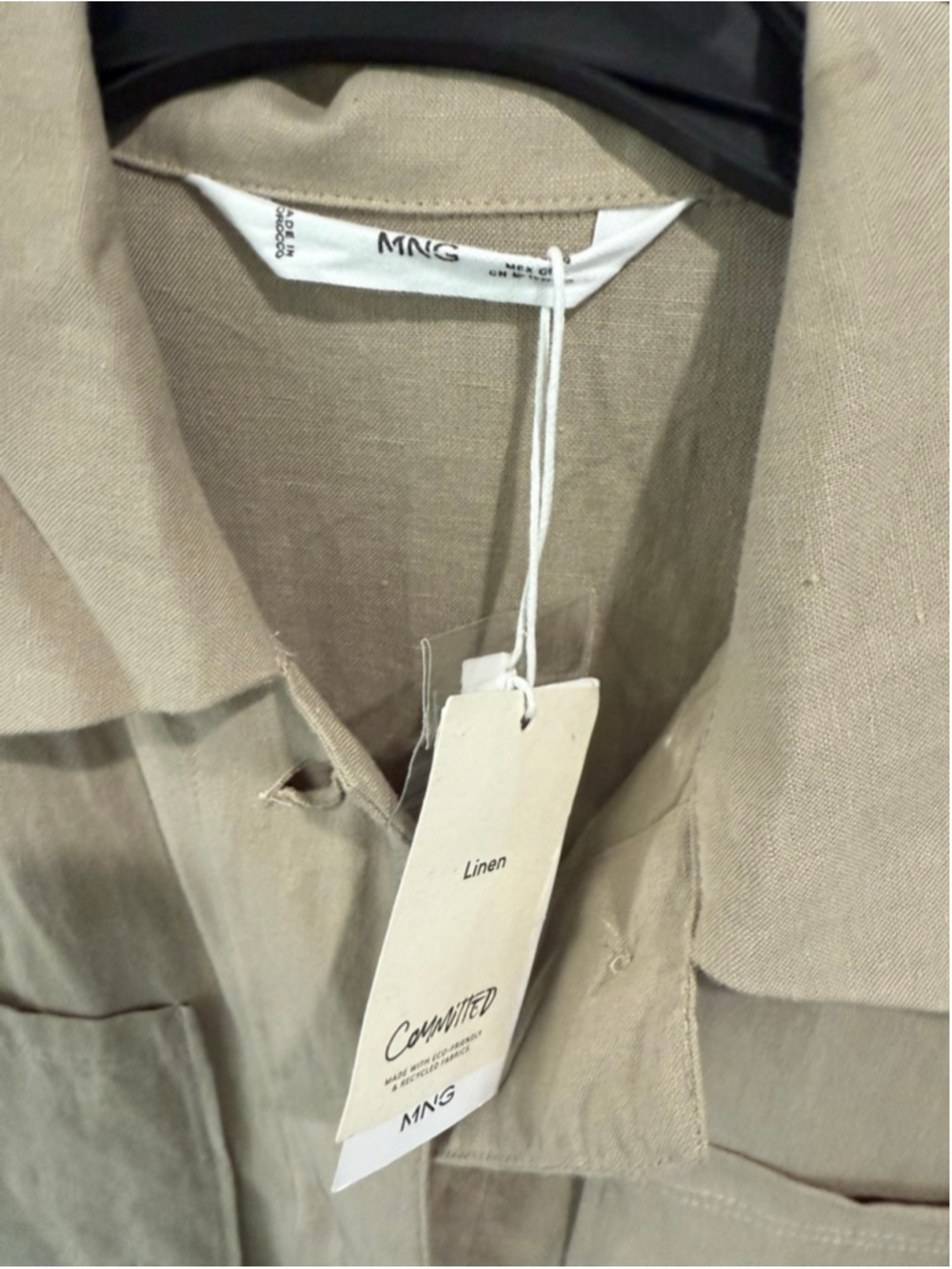 New Mango Linen Utility Romper Small - Picture 4 of 8